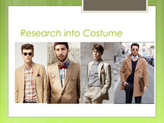 Research into Costume

 