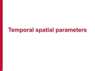 Temporal spatial parameters
3
 