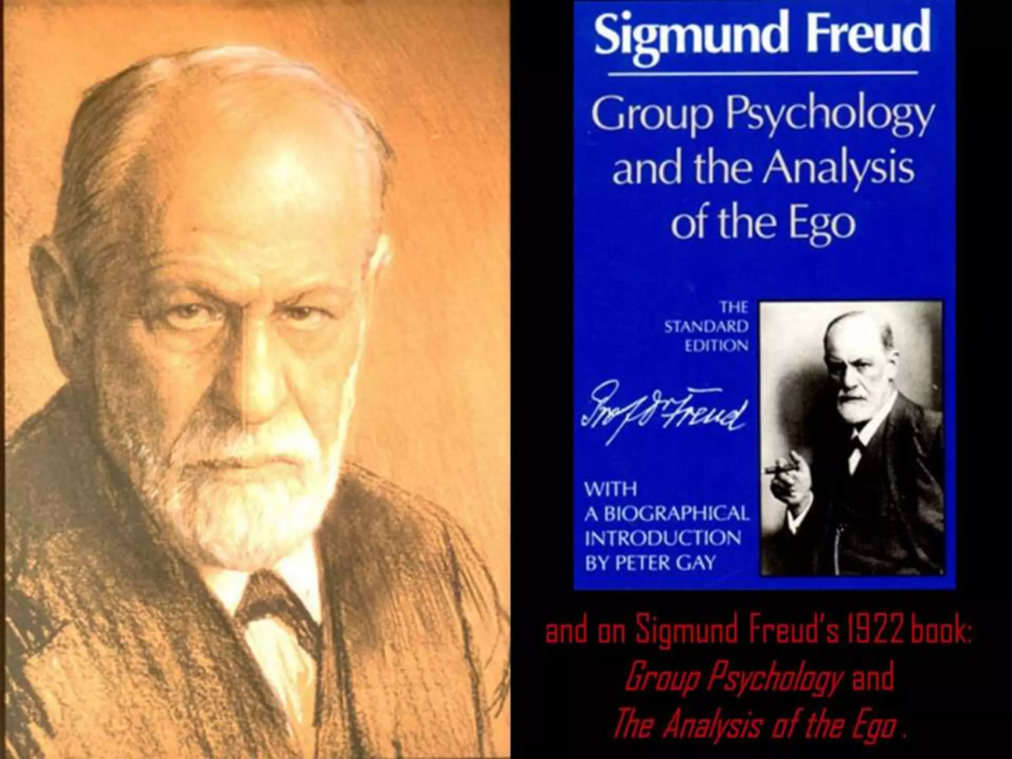 and on Sigmund Freud’s 1922 book:
Group Psychology and
The Analysis of the Ego .
 