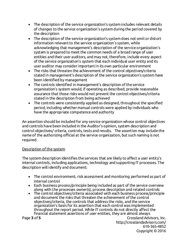 Evaluating Service Organization Control Reports