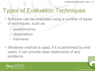 Evaluating software development | PPT