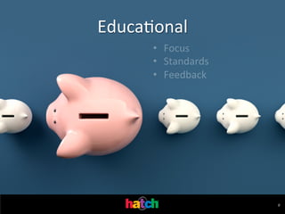 EducaIonal	
  
•  Focus	
  
•  Standards	
  
•  Feedback	
  

#	
  

 