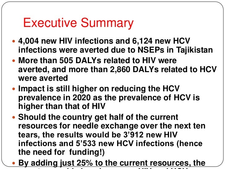 Evaluating the cost effectiveness of Needle and Syringe exchange prog…