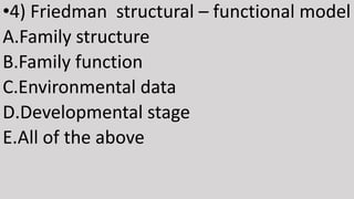 Evaluating the family the family models | PPTX