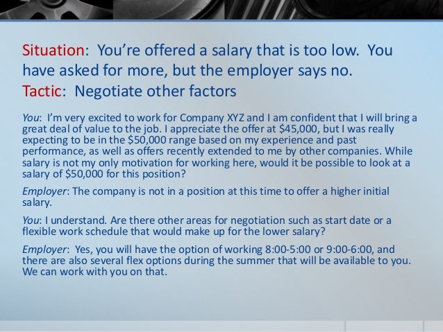 offer salary negotiation