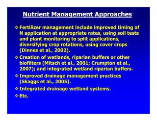 Evaluating wetland impacts on nutrient loads | PPT
