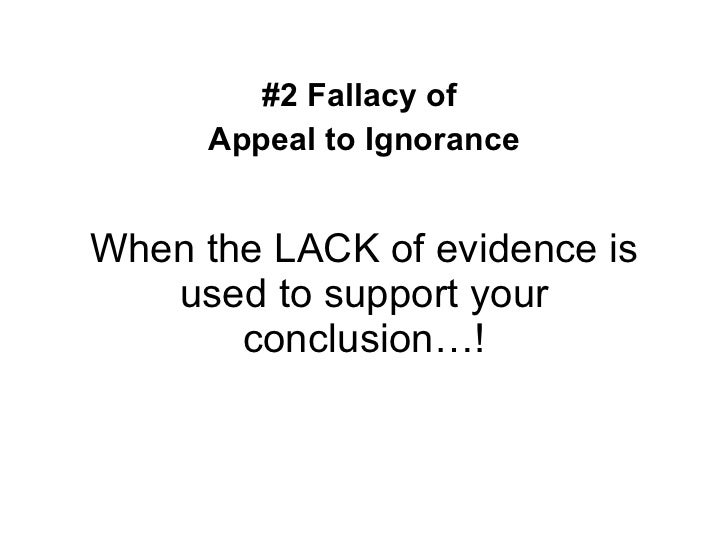 Evaluation Logical Fallacy (Insufficient Evidence)
