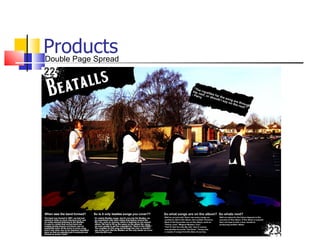 Products Double Page Spread 