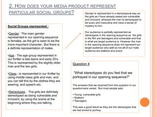  This shot shows the start of the flashback scene which is a key concept in the thriller  genre. 