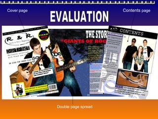 EVALUATION Cover page Double page spread Contents   page 