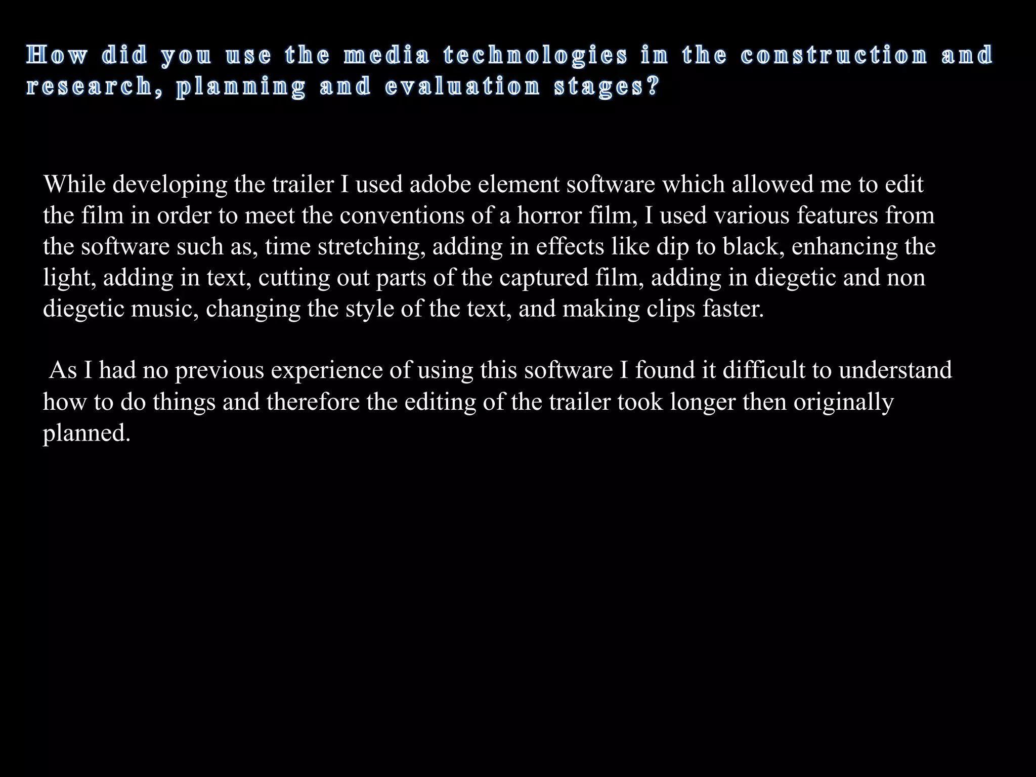   They understood the narrative of the trailer which was revenge and the whole ‘MeanGirls’ concept. Mainly instigated by the close up of the killers face which clearly shows she’s unhappy and wants revenge.