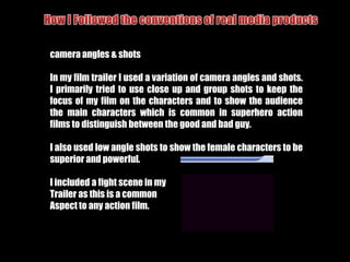 Create a magazine front cover with a poster of the film,