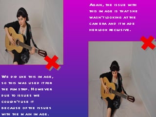 We did like this image, so this was used it for the filmstrip. However due to issues we couldn’t use it because of the issues with the main image.  Again, the issue with this image is that she wasn’t looking at the camera and it made her look reclusive. 