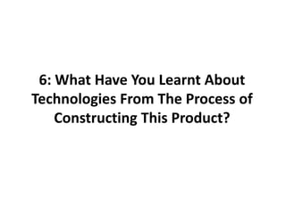 From the boys, maybe chose a different colour rather than purple and arranged the double page better so that the images were more dominant than the text. Aligned text down side Text made less dominant