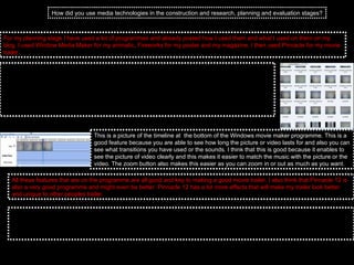 How did you use media technologies in the construction and research, planning and evaluation stages? For my planning stage I have used a lot of programmes and already posted how I used them and what I used on them on my blog. I used Window Media Maker for my animatic, Fireworks for my poster and my magazine. I then used Pinnacle for my movie trailer.  I have used Windows movie maker to make my animatics. I have taken screenshots of the programme that I have been using and what is so important about the programme which made the animatic good. All these features that are on the programme are all good and key to making a good movie trailer. I also think that Pinnacle 12 is also a very good programme and might even better. I am going to look at what Pinnacle 12 has to offer in my next post and then see which is better and will make my movie trailer better. This is a picture of the timeline at    the bottom of the Windows movie maker programme. This is a good feature because you are able to see how long the picture or video lasts for and also you can see what transitions you have used or the sounds. I think that this is good because it enables to see the picture of video clearly and this makes it easier to match the music with the picture or the video. The zoom button also makes this easier as you can zoom in or out as much as you want. All these features that are on the programme are all good and key to making a good movie trailer. I also think that Pinnacle 12 is also a very good programme and might even be better. Pinnacle 12 has a lot more effects that will make my trailer look better and unique to other peoples trailer.  Pinnacle 12 has many more things to offer than Windows Media Maker because it has more effects and is newer than Windows Movie Maker. Pinnacle 12 has a lot of features on the product such as a toolbar full of effects, a more in depth time line which allows you to mute all the sound if you wanted, new effects, allows you to take still pictures of the moving footage and much more.  