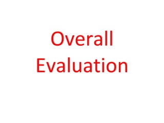 Overall Evaluation 