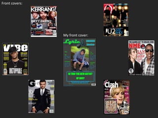 Front covers:My front cover: