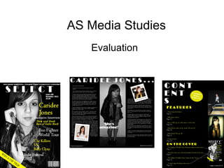 AS Media Studies Evaluation 