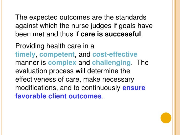 nursing evaluation