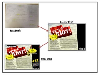 First Draft
Second Draft
Final Draft
 