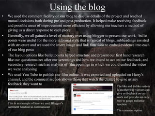 Target Audience
• Our film could target a similar core audience to Insidious and Sinister, of about 15-
24 year-olds, but in some ways the title could appeal to a broader audience with it's
family of characters and overall genre cross-over with the character and period
drama element would appeal to an older, more middle-aged demographic that is a
core part of the art house audience of middle-class 45 year-olds and over
• This also includes typical white collar workers who can give the film additional
niche exposure as part of "water-cooler culture", which could earn it a cult
following
 