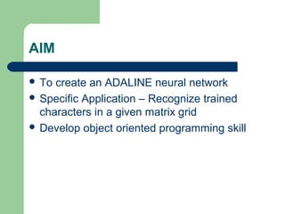 Character Recognition using Artificial Neural Networks | PPT