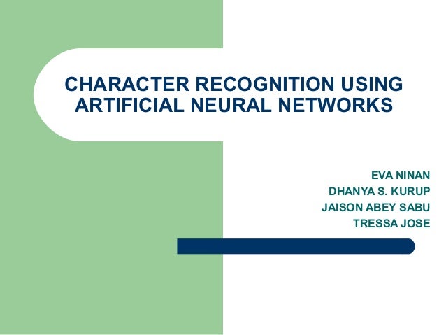 Phd thesis artificial neural networks