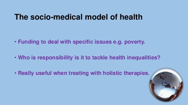 what is the socio medical model of health