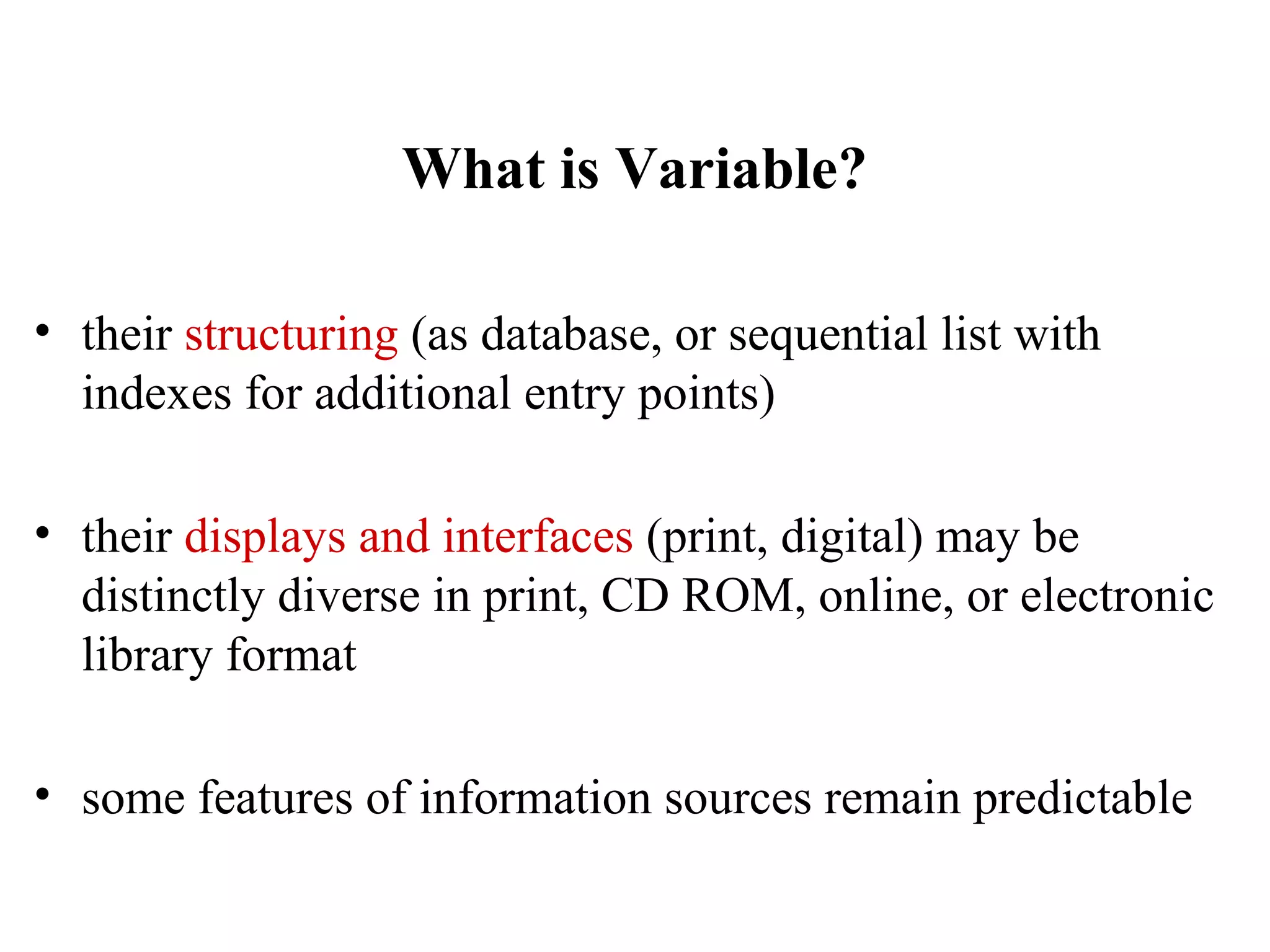 Reference Sources: Origin, Evaluation and Use | PPT
