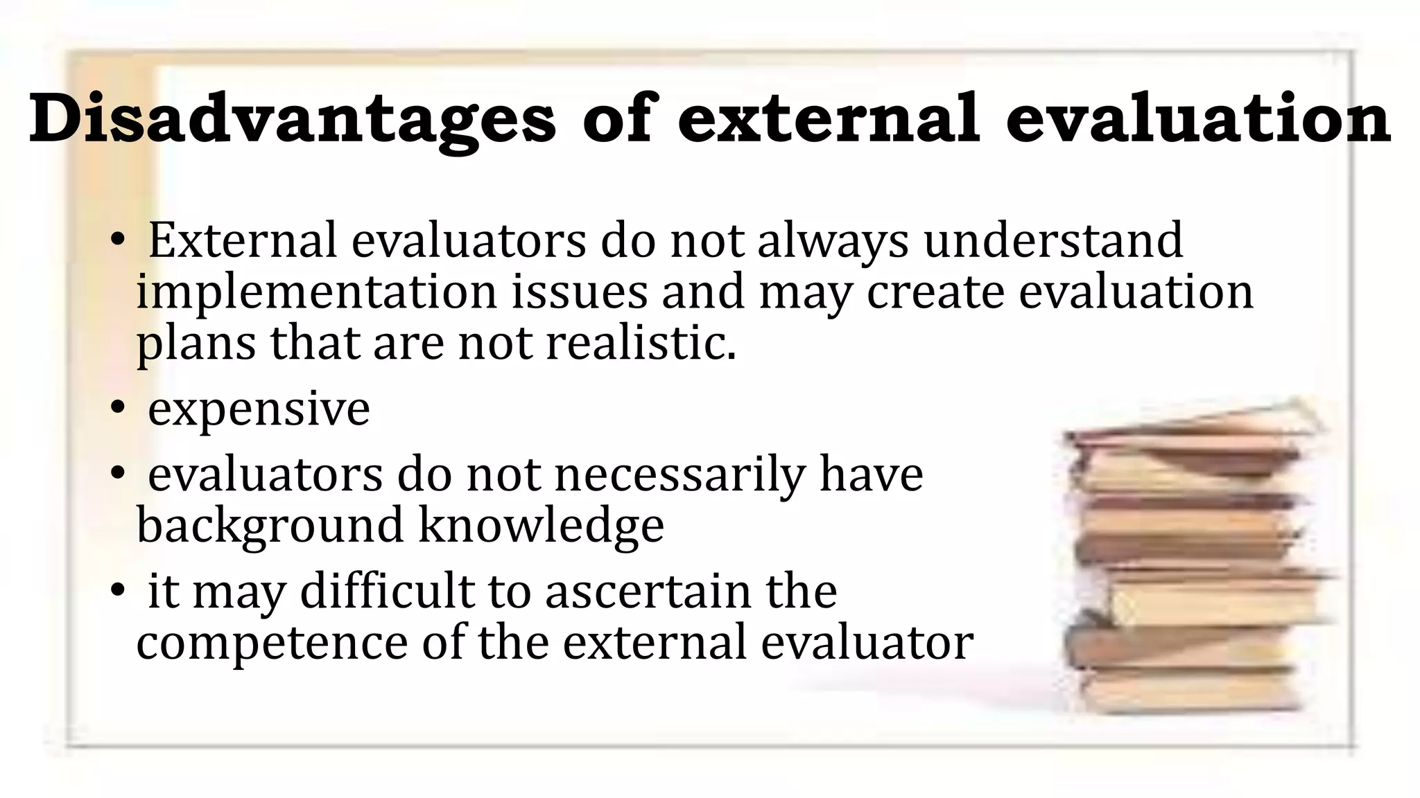 External and Internal Evaluation | PPTX