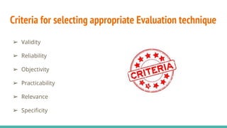 Evaluation ii | PPTX
