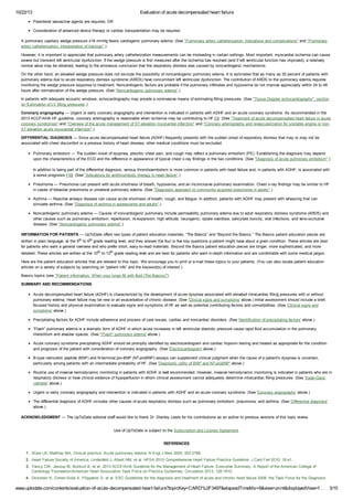 Evaluation of acute decompensated heart failure | PDF