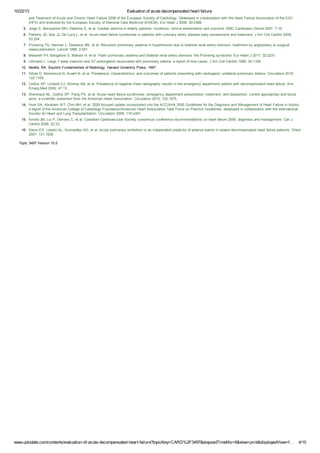 Evaluation of acute decompensated heart failure | PDF