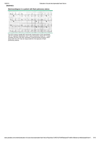 Evaluation of acute decompensated heart failure | PDF