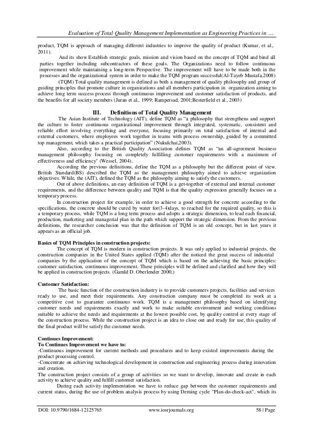 Essay Examples For High School Sample Autobiography Essays also Argumentative Essay Sample High School Implementing The Total Quality Management Management Essay Proposal Example Essay