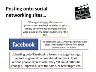 Focus Group questionnaires…Media students and teachersThese are the questionnaires we handed out to our fellow students and media teachers (who also sat in our focus group session). The reason we gave them separate questionnaires to fill out was so we could ask them questions with specific media terminology, which perhaps non media students would understand. This would help us get a much wider range of feedback which could be used in different ways. 