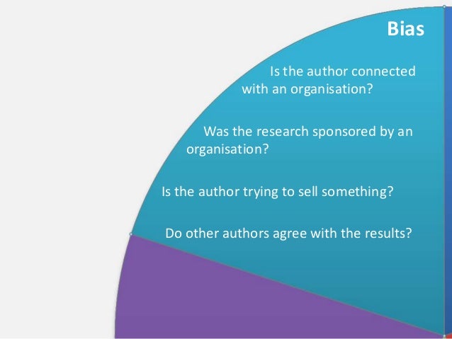 Evaluation Of Information And Sources