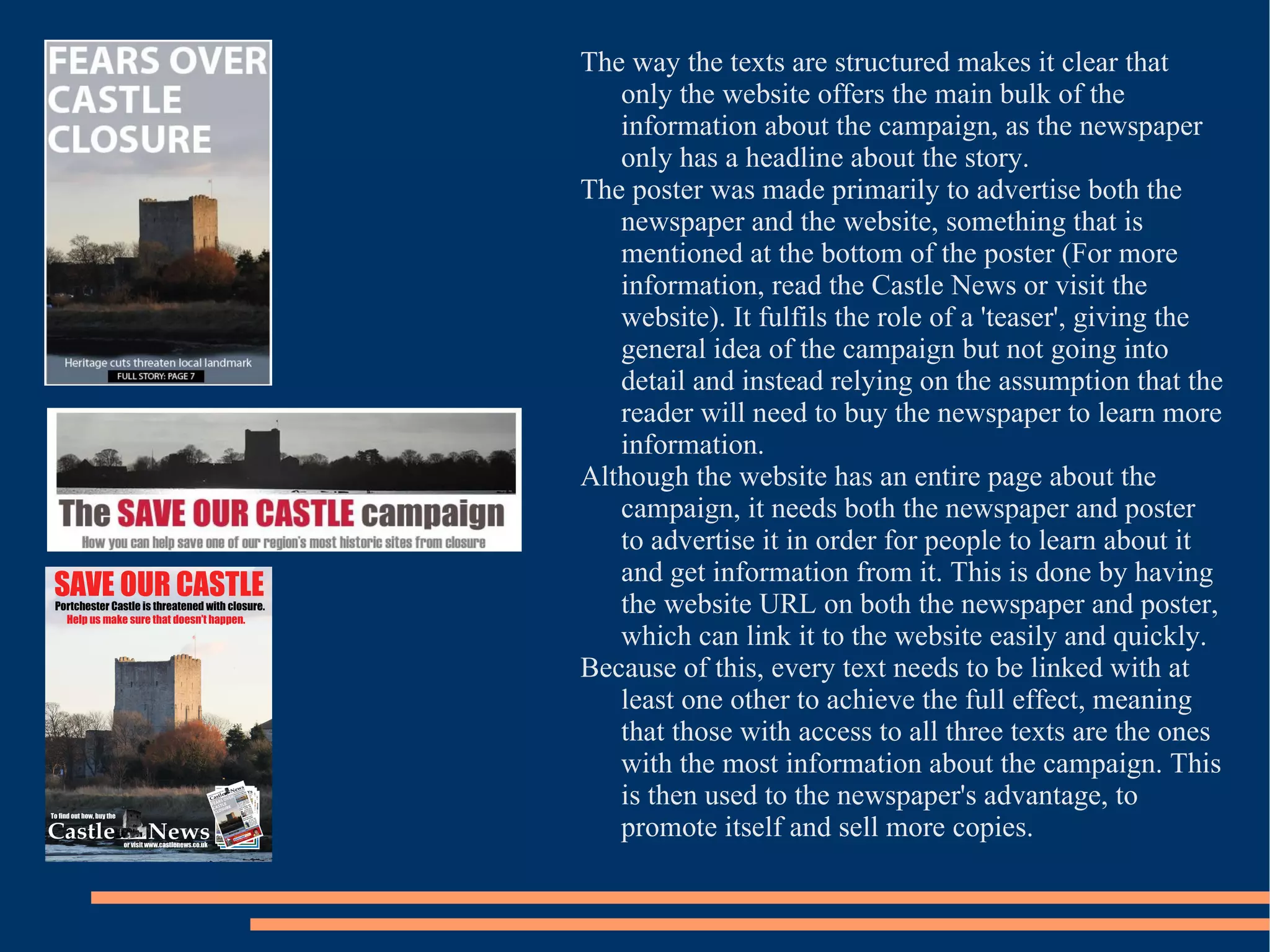 As well as this, there were some images used across multiple texts for different purposes, such as one image that was used in both a news story and an advert, due to the way these images were easily adaptable to fit a number of narratives. 