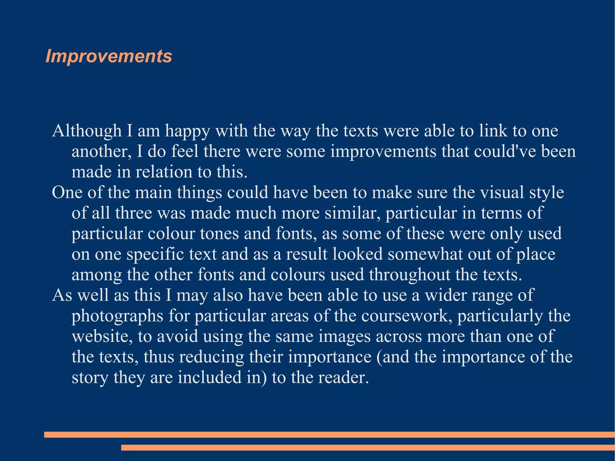 Examples Two examples of the same photographs being used in both the newspaper and website can be seen here. I chose to do this as both photographs related to minor stories that did not require a great detail of writing, but were able to provide an idea of continuity, by allowing the website to give the impression of providing a service similar to that of the newspaper in the reporting of these stories. 