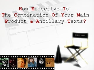 How Effective Is
The Combination Of Your Main
 Product & Ancillary Texts?
 