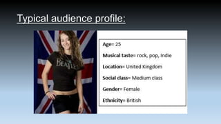 Typical audience profile:

 