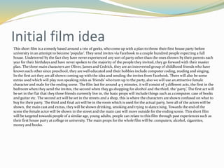 Receiving audience feedback
This year we had a variety of ways to receive audience feedback for our work.
Pitching to our class –
One way was to pitch the ideas of a project to our class before we went ahead with designs and then creating the project
overall, for my case it was the short film idea, then editing and then the final print product and any last minute editing changes.
The class would give feedback on what them as the target audience would like to see out of their best interests, by doing this
we were able to see what they liked and disliked and adjusted towards the feedback received.
BTEC group –
Another way that we could receive feedback was from people in the college who are studying a similar course, BTEC Media,
similarly they gave us suggestions on changes that would improve our work, they were less familiar with our ideas so they
mainly focused on constructive criticism which helped more often than not.
Social Media –
Lastly we were able to gain audience feedback from sharing our work on social media websites such as twitter, Facebook,
YouTube etc. They could leave feedback underneath of message us personally about improvements, this was a different way
to receive feedback in comparison to the first two as this was on a larger scale as it could have been sent to family and friends
from across the world.
 