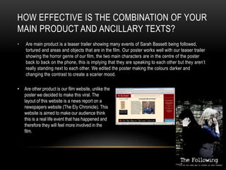 How did you use new media technologies in the construction and research, planning and evaluation stages? Some of the new technologies I have used through-out this coursework production are: ImageshackPhotoScapeDreamweaverSerifMoviePlus5YouTubeThe main new media technology I have used is the “elymediastudies” blogging site. This site allowed me to share all of my work and communicate with the rest of my group. Also it enabled us to upload video clips, rough cuts and pictures. This way of sharing work is better than using paper as changes can be made easier and also people can view the work more easily. 