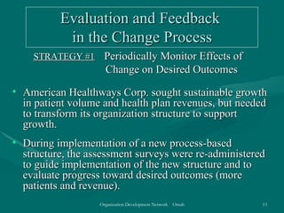Evaluation and feedback within the change process | PPT