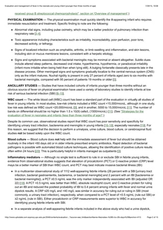 Evaluation and management of fever in the neonate and young infant ...