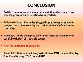 Evaluation and Management of pulmonary artery hypertension - dr sandeep ...