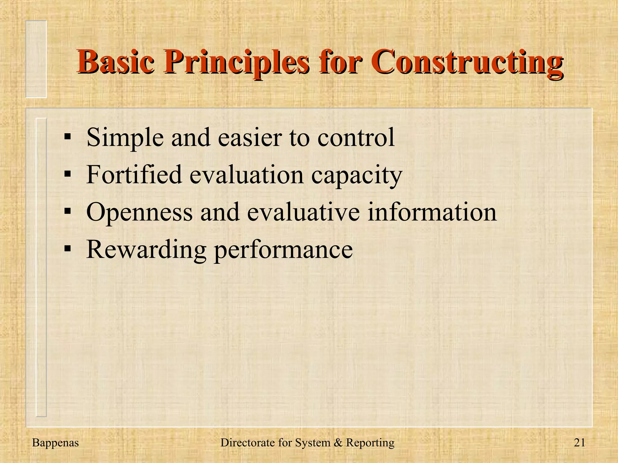 Major Outcomes Integrating Evaluation System Integrating Planning and Coordinating Making the self assessment more substantial Integrating performance management Evaluative information practically Policy process Preventing generousness of self assessment Autonomy and democracy Reinforcing evaluation capacity www.dadangsolihin.com 