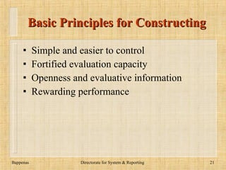 Major Outcomes Integrating Evaluation System Integrating Planning and Coordinating Making the self assessment more substantial Integrating performance management Evaluative information practically Policy process Preventing generousness of self assessment Autonomy and democracy Reinforcing evaluation capacity www.dadangsolihin.com 