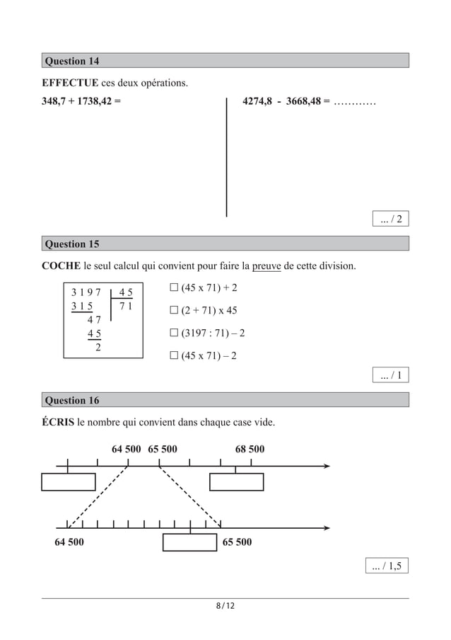 Épreuves Communes Mathématiques 4Ème – SMAYMC