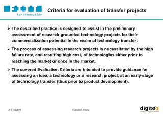 Evaluation Criteria Ppt Final | PDF
